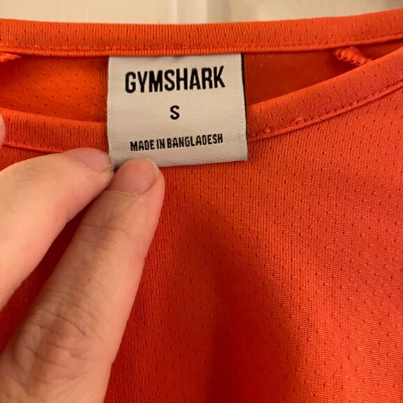 Gymshark Training Long Sleeve Crop Top Small Burnt Orange Athleisure Workout - Picture 4 of 8
